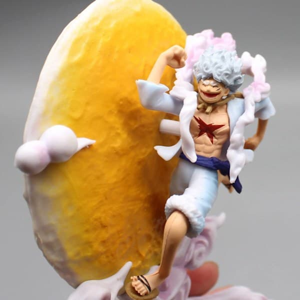 16 cm One Piece -animehahmo Moon God Nika Monkey D Luffy Gear 5 kuunvalolla