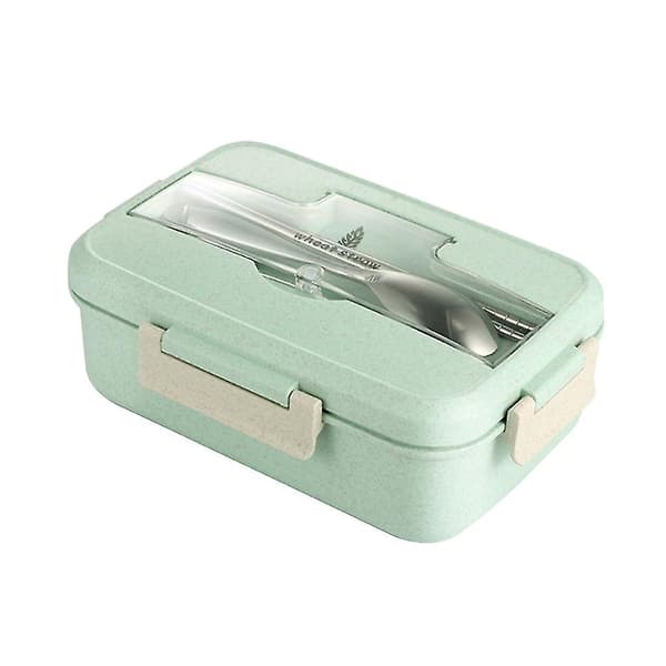 Mikrobølgeovn Bento Matboks Skje Spisepinner Pp Matbeholder [zd] Green