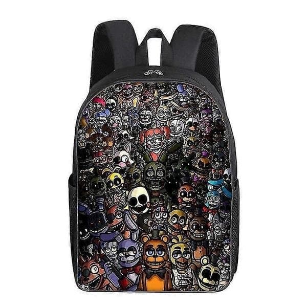 Five Nights At Freddy's Skolryggsäck 3D-tryck Fnaf Skolväska Tecknad Mode Ryggsäckar Laptopväskor Studentväska Skolväska Present 6