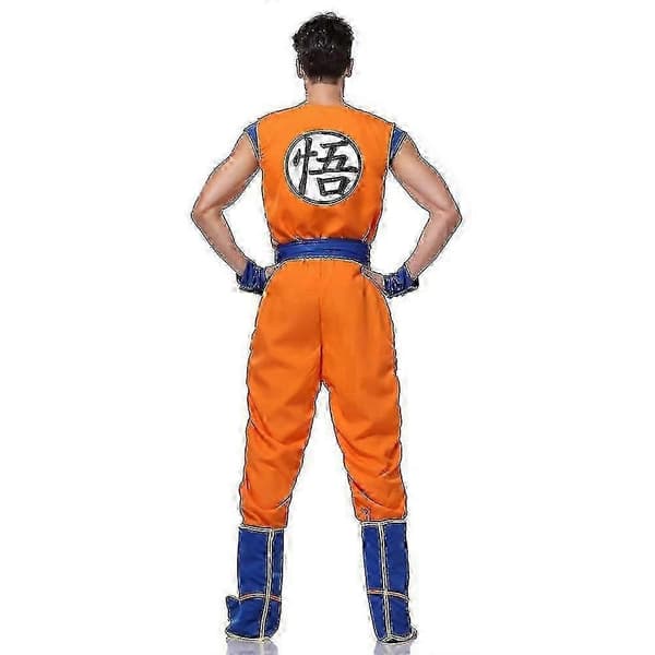 Anime Dragon Ball Son Goku Cosplay Kostume til Voksne Mænd Son Goku Rollespil M