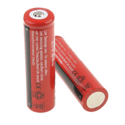 [zd]Batteri 18650 3000mAh 3.7V - 2-pakning