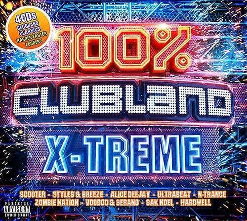 Various Artists 100 Clubland X-treme CD Box Set 4 levyä (2018) UUSI CD CD