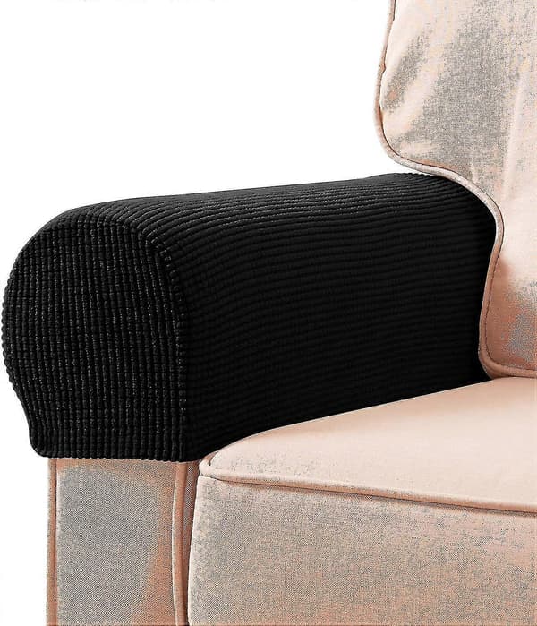 Stretch armstödsöverdrag spandex armskydd för stolar soffa fåtölj överdrag för recliner soffa med vridstift 2st Wine