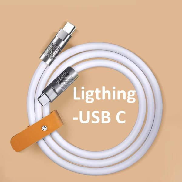 2m 120W nopea iPhone USB-laturi valkoinen