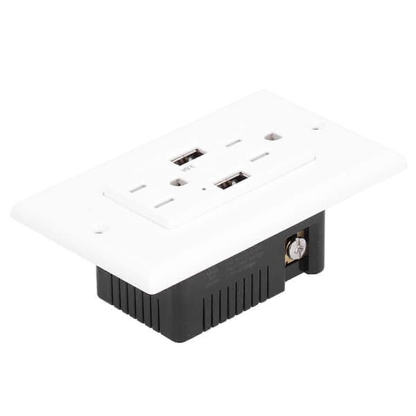 GFCI USB Slim Stikkontakt Jordfeilbryter AC125V LDURL15A A+A 3.6A
