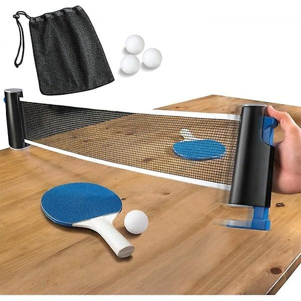 [zd]Bordtennisset med justerbart nät - Passar alla bord