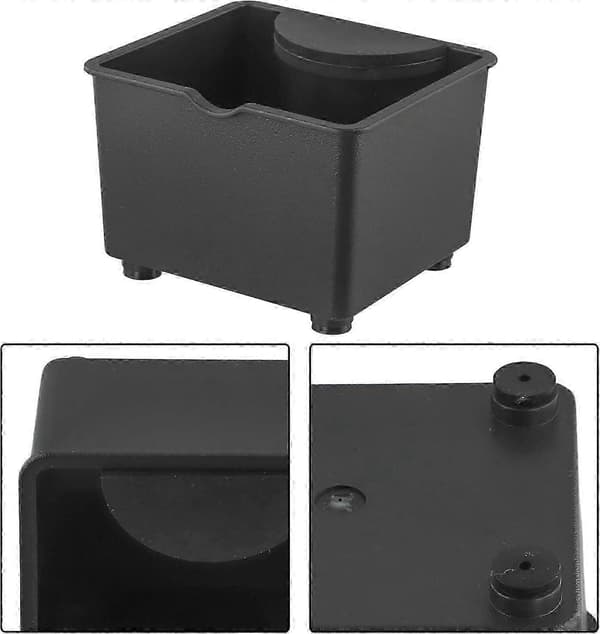 Espresso Knock Box 4,7 tum med halkfri bas, brusreducering, diskmaskinssäker för kaffesump