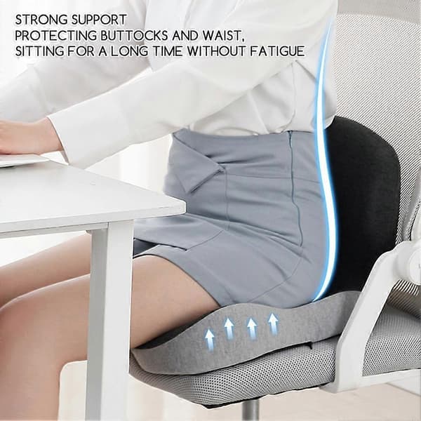 Ergonomisk memory foam-siddepude, let at rengøre til bil, studerende, skole F