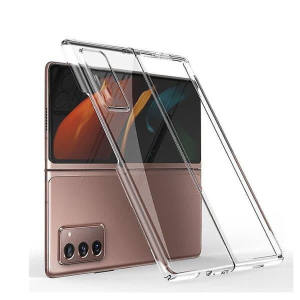 [zd]Fodral til Samsung Galaxy Z Fold 2 Cover Housse Coque Etui Handytasche - Transparent