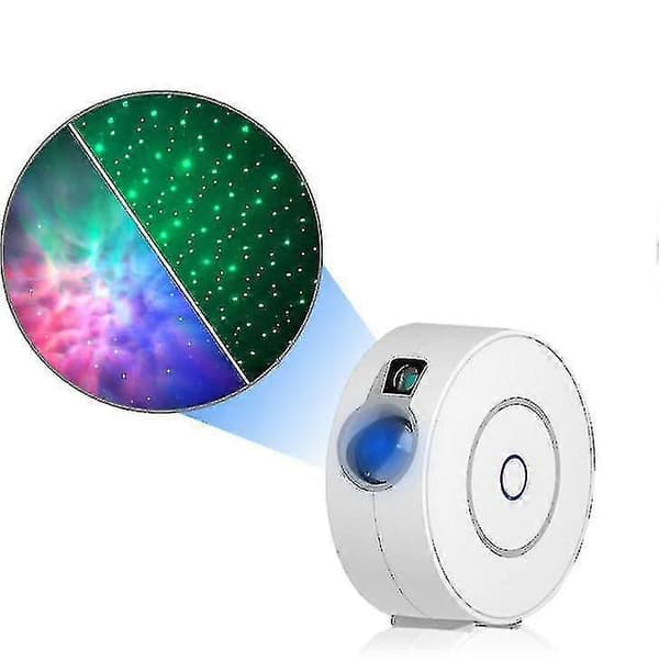 Led Smart Stjerneprojektor 3d Galaxy Sky Stjernelys Projektor Soveværelse Natlys[zd] White