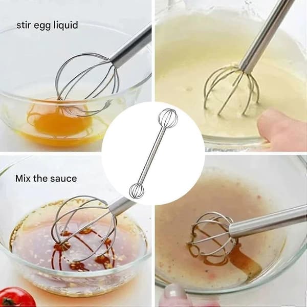 Muddler håndvisp, manuell misomuddler i rustfritt stål - japansk matkvalitetsblender for egg, røre, saus, suppe, omrøring, matlaging [zd]
