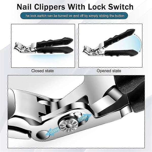 [zd]Clipmaster Pro -kynsileikkurit, kynsileikkurit senioreille, Clipmaster Pro -varpaankynsileikkurit, varpaankynsileikkurit 2 kpl