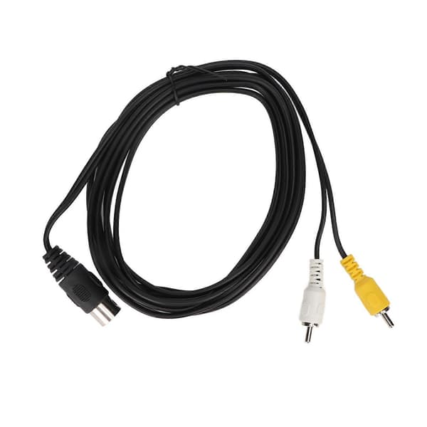 [zd] Hann DIN 8-pin til dobbel RCA-kabel (3m) for eldre lydsystemer