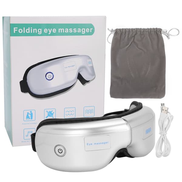 Elektrisk øjenmassageapparat Træthedslindrende varme Lufttryksvibration Øjenmassagemaskine