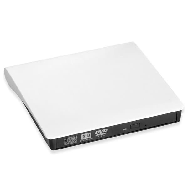 [zd]USB 3.0 Bärbar Extern DVD-brännare - Modell - DVD-RW 8x - CD-R 24x - Vit