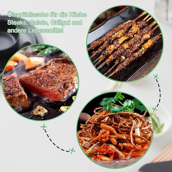 [zd]Olieforstøver Madolie Sprayflaske Rustfrit Stål Oliedispenser Forstøver Madlavningsgrill Olieforstøver (100ML)