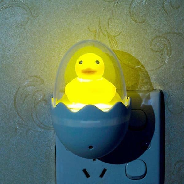 Søt gul and LED nattlys sensorstyrt dimbar lampe 1st Gul