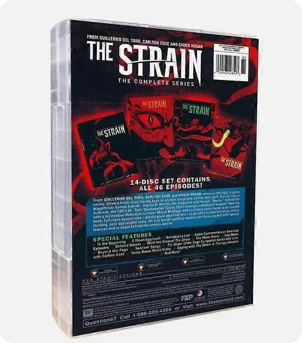 The Strain: The Complete Series Sesong 1-4 (DVD, 14-Disc Box Set) engelsk versjon