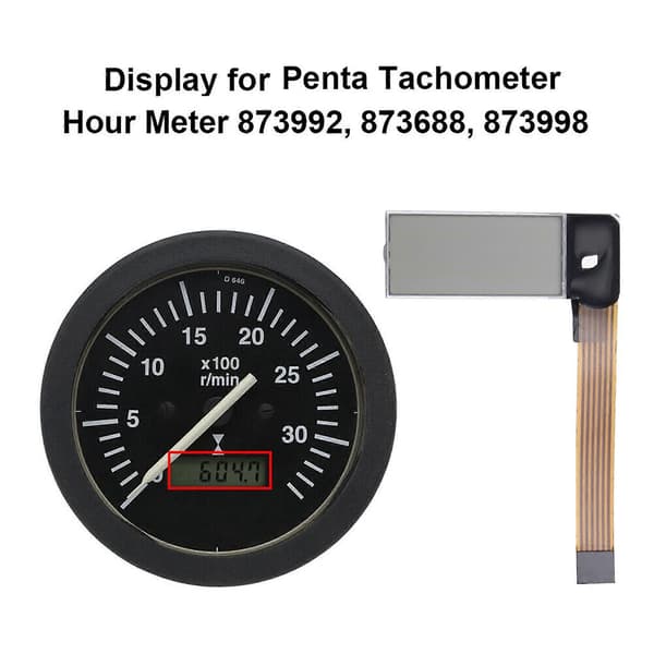 Tachometer, Hour Meter for Volvo Penta 873992, 873686, 873688, 873998