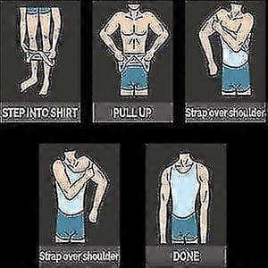 Kompresjonstrøye for menn for å skjule gynekomasti Moobs Shapewear[zd] M