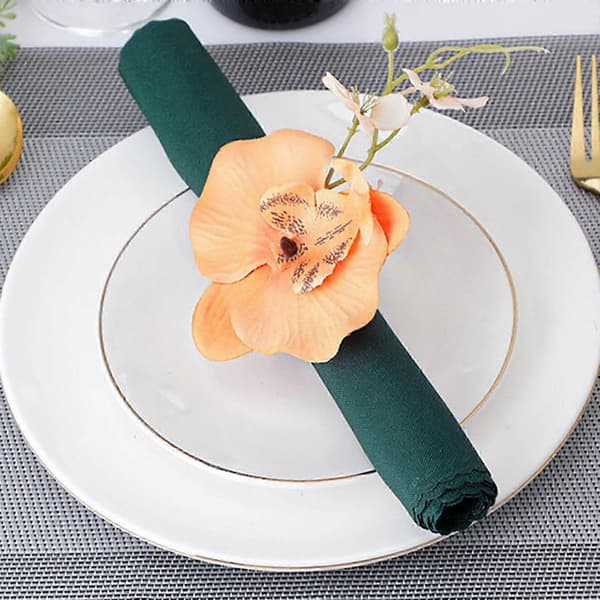 25-26 elegante orkidé servietringe til at imponere dine gæster[zd] Blue