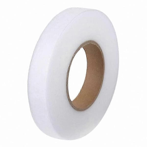 Vit stryktejp för tyg, för byxor, gardiner och kläder - 15 mm x 70 yards fålltejp