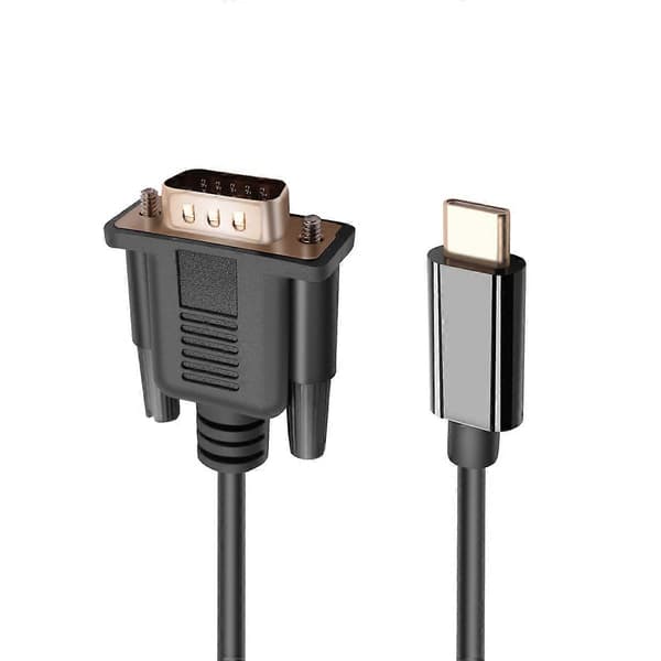 USB C - VGA-kabel 1,8 m, USB Type C til VGA-kabel, velegnet til USB 3.1-enheder - Passer til