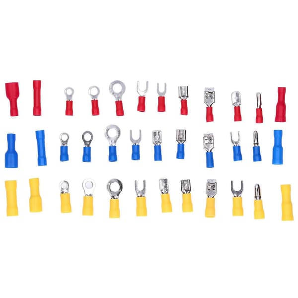 540 st/set blandade crimpterminaler koppar PVC snabbkoppling elektriska ledningskontakter för datorer