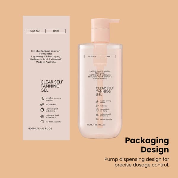 [zd]Refreshing, hydrating self-tanning gel that creates a natural, glowing, sun-kissed complexion. 2PCS