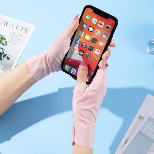 UV-beskyttende handsker til kvinder, pink, 2 par - håndledslængde - Unisex G