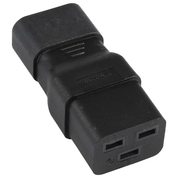 [Ny] C14 til C19 AC Strømstik Adapter Konverter Sokkel[zd] Inte angivet