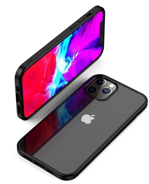[zd]Elegant mobilcover til iPhone 12 mini, Sort Svart 50