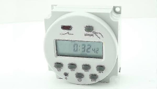 Evago Digital LCD Strøm Programmerbar Timer Tidsbryter DC 12V