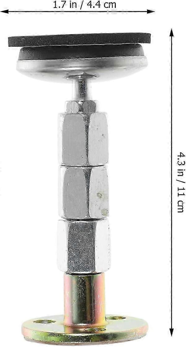 4 ställbara sänggavelstabilisatorer med halkfri metalldesign för bullerreducering i sovrummet