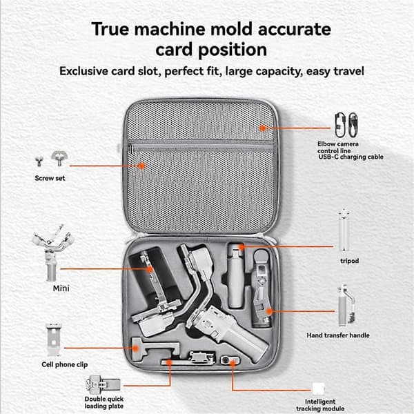 Bæreveske for DJI RS 4 Mini Organizer Bag, for DJI Ronin RS 4 Mini Gimbal Stabilisator Veske Oppbevaring