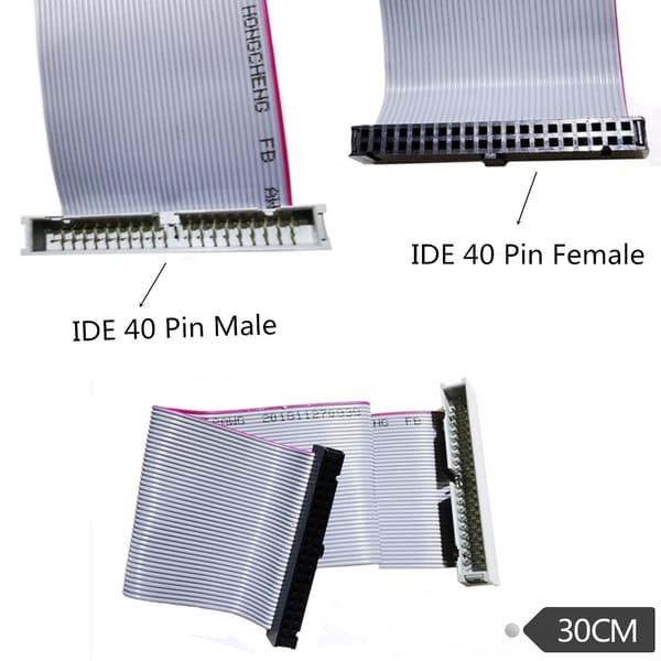 40-bens han til hun IDE-kabel IDE-forlængerkabel 40-bens IDE harddisk-kabel IDE hun til han harddisk-kabel
