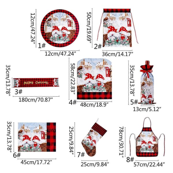 Juletrefotpynt Juletrepynt Stolovertrekk Navidad Nyttår Vinter Snø Ferie Gift bag