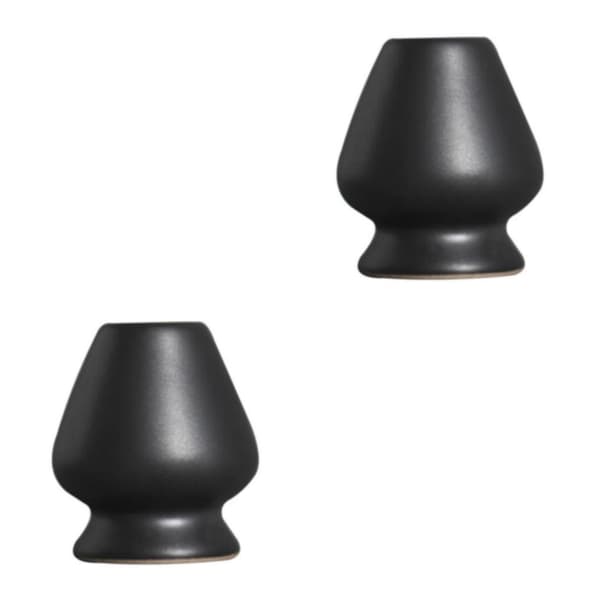 1/2/3 Håndlavet Matcha Piskeris Stativ Te-ceremoni Te-service til Sort 6 x 7cm 2Sæt 2Sæt 2Set Black 6 x 7cm