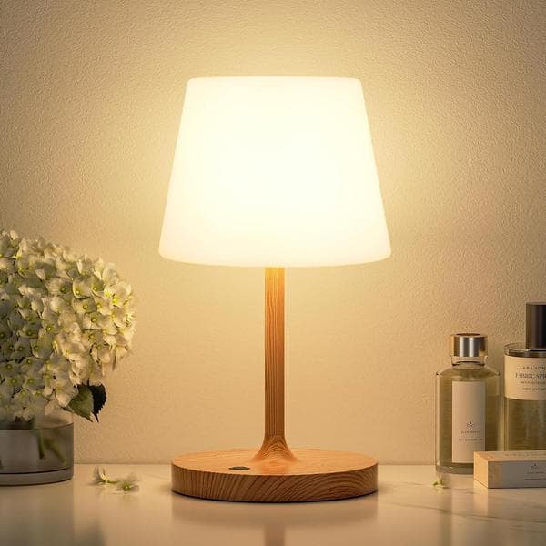 Wireless Shower Lamp Waterproof - 4000mAh Rechargeable IP54 Outdoor Table Lamp, Bathroom & Camping, Touch Dimming