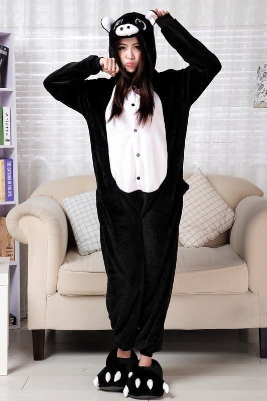 Fancy Cosplay Kostume Onesie Pyjamas Voksen Nattøj Lyserød Gris S