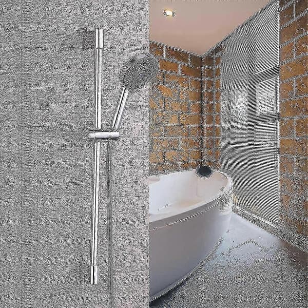 Justerbar dusjhodeholder for skyvestang, skinnehodebrakett