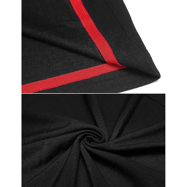 Unisex Casual Hætte Poncho Cape Kappe Mode Frakke Hættetrøje Pullover Med Lomme Sort Black M