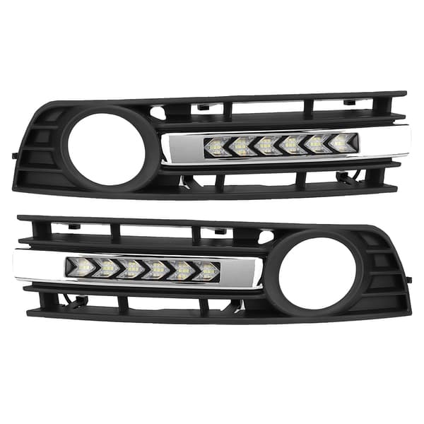 2 st Gitter Dimljus Blinkers Varselljus Passar Audi A4 B6 2001 2005 Plätering