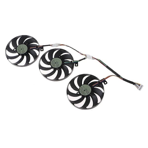 [zd]3 stk. 88MM T129215SU 7-Pin Køleventilator til ROG STRIX RTX 2080 2080Ti 12V 0.5A