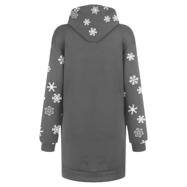 Julekjoler til kvinder Sweatshirtkjole Julemandstøj Vestidos Para Navidad De Mujer Festlig Sweater Grå Gray M