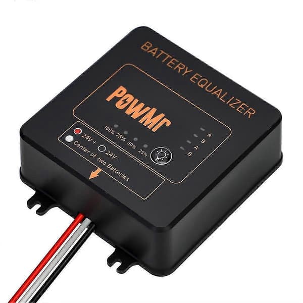 PowMr Solar System Batteriudligner 24V Batteribalancer, til Bly-syre Kolloid Litiumbatterier