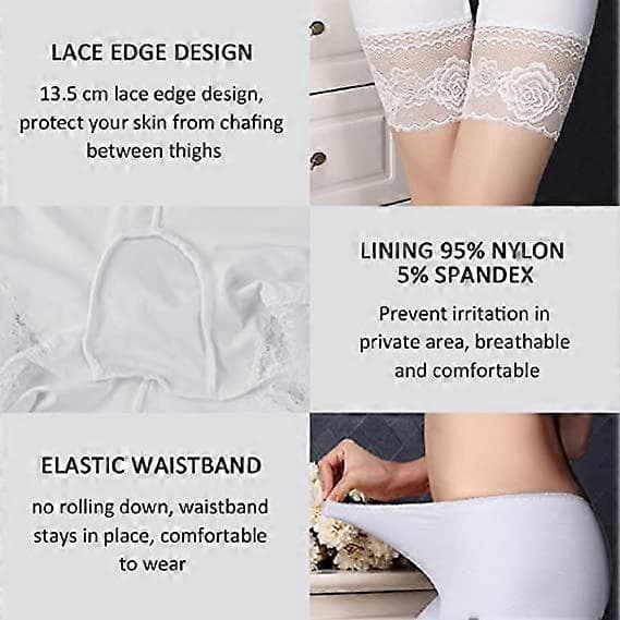 Sikkerhetsshorts for kvinner Elastisk blonde Sykkel Sikkerhetsshorts Lange Shorts Anti-gnagsår Truser Kort Legging Boxer (3-pakning)