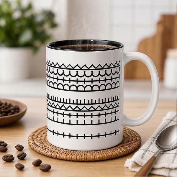 Coffee Mug with Hidden Message - Creative Daily Gift for Friends and Couples 350ml white 350ml white 1pcs