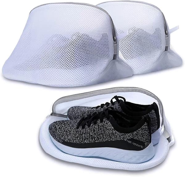 3 vaskenet til sko/sneakers, skovaskepose med lynlås[zd]