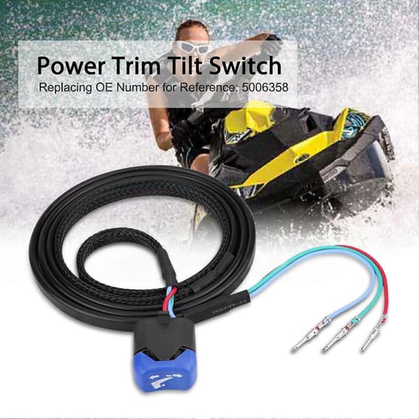 Power Trim Tilt Switch Assembly Kit for Johnson Evinrude Outboard Remote Control Box 5006358